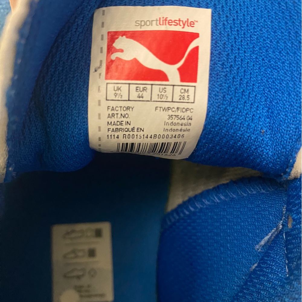 Puma Royal Blue  Sneakers EUC 9.5 - Picture 7 of 7